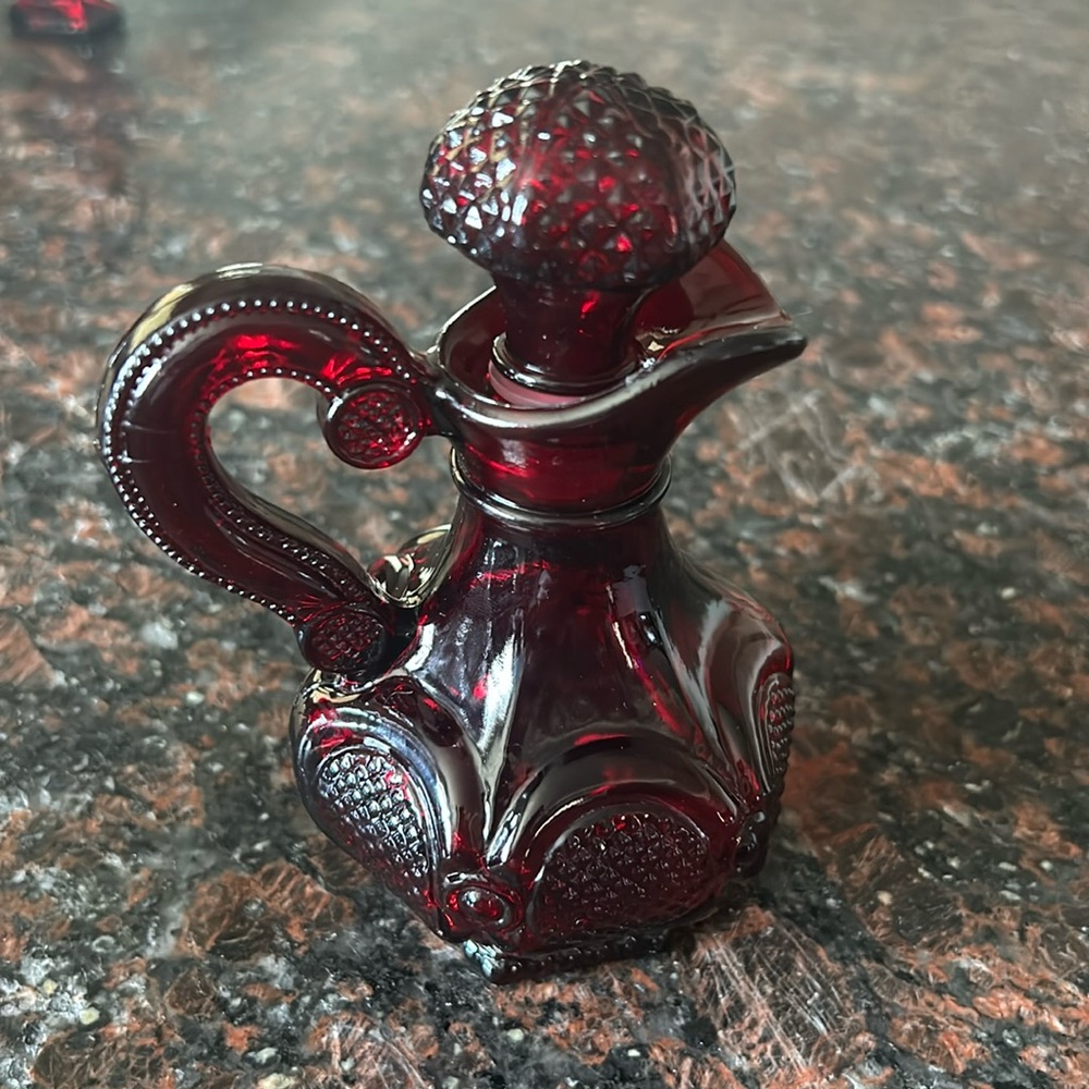 Avon red ruby pitcher